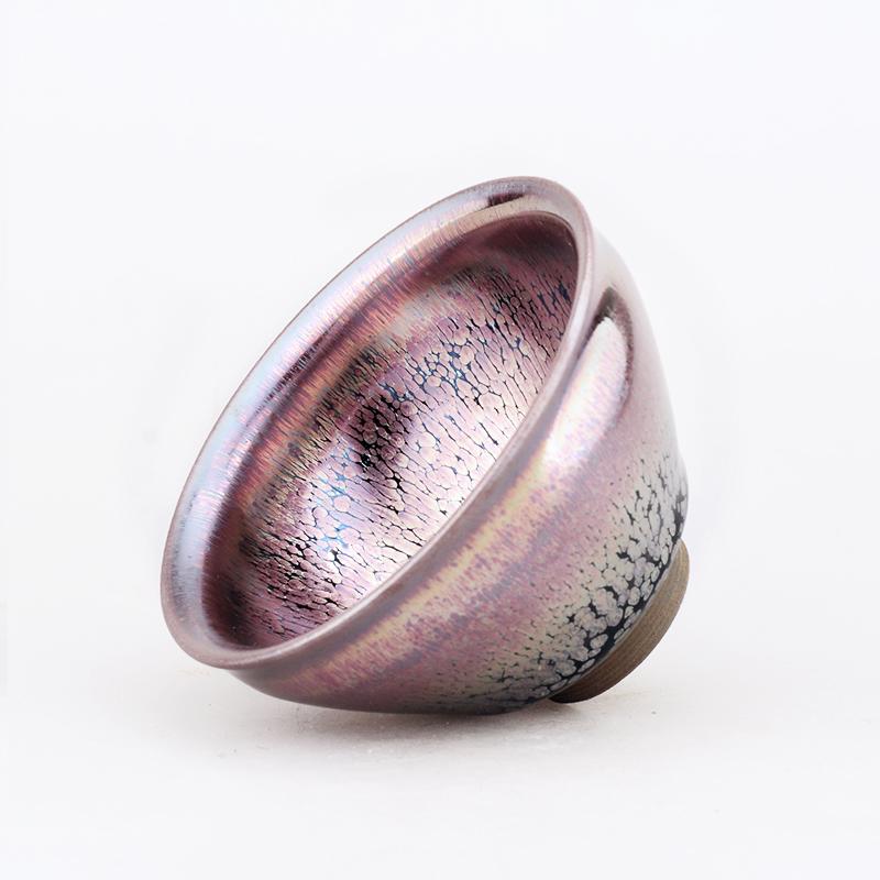 Art Tea Cup JianZhan Tenmoku Teacup Pink