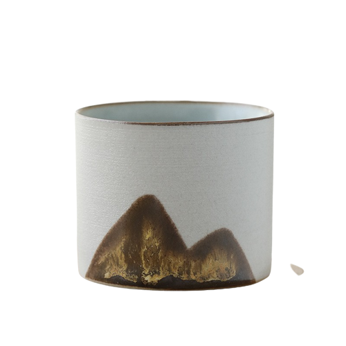 Watercolor Abstract Ceramic Tea Cup