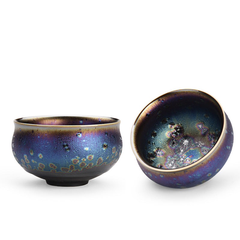 Art Tea Cup JianZhan Tenmoku Peacock Cup