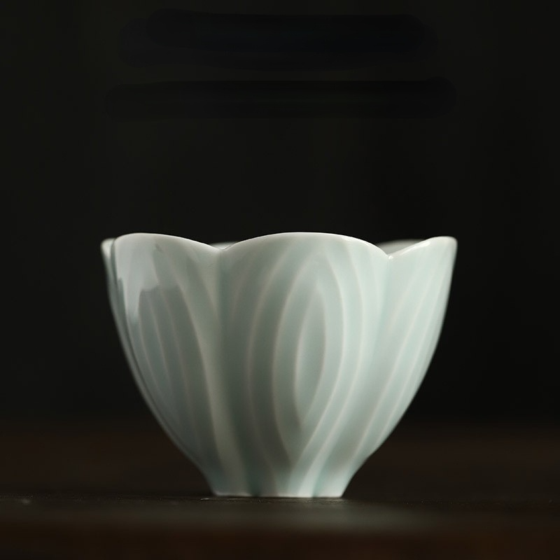 Art Tea Cup JianZhan Tenmoku Teacup Flower