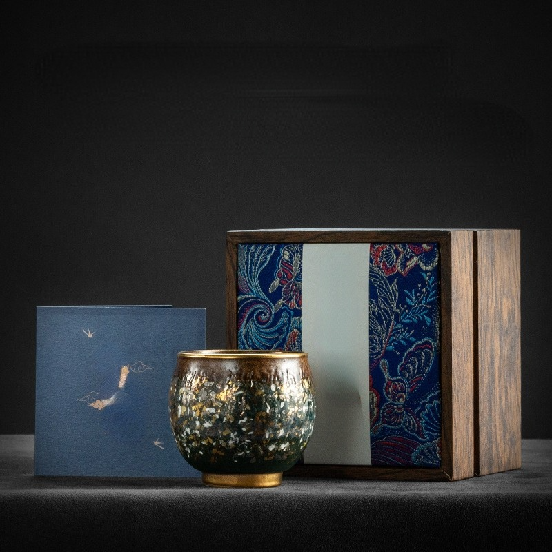 Art Tea Cup JianZhan Tenmoku Teacup Starshine