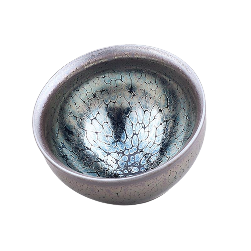 Scale Pattern Tenmoku Ceramic Tea Cup