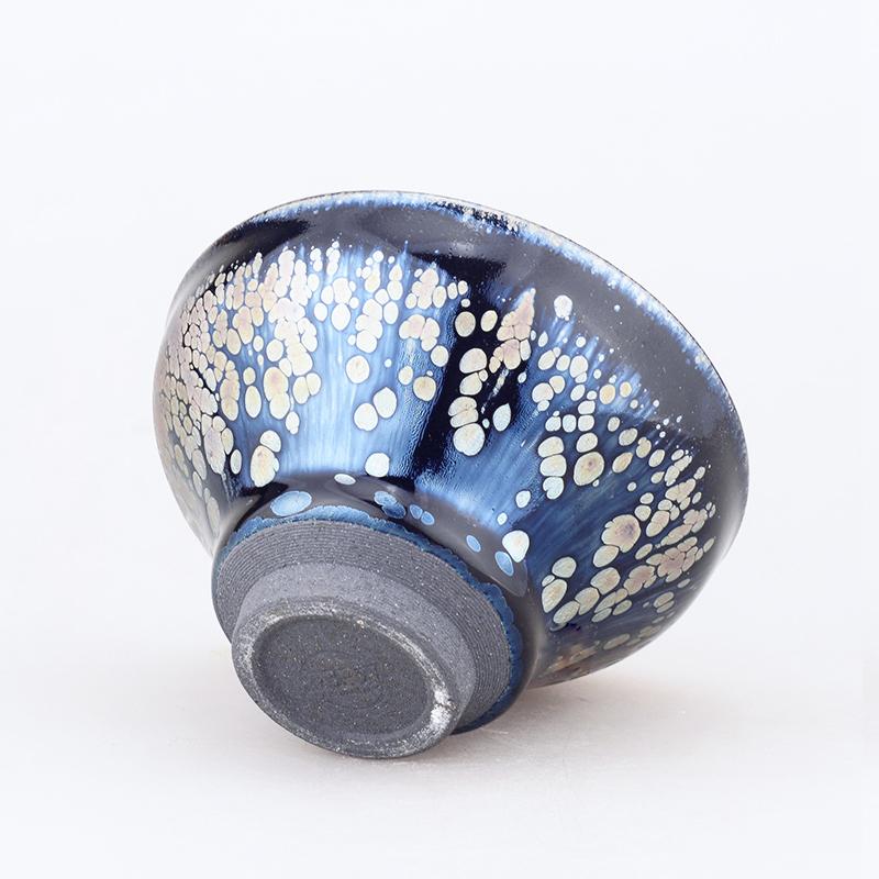 Art Tea Cup JianZhan Tenmoku Teacup Snow