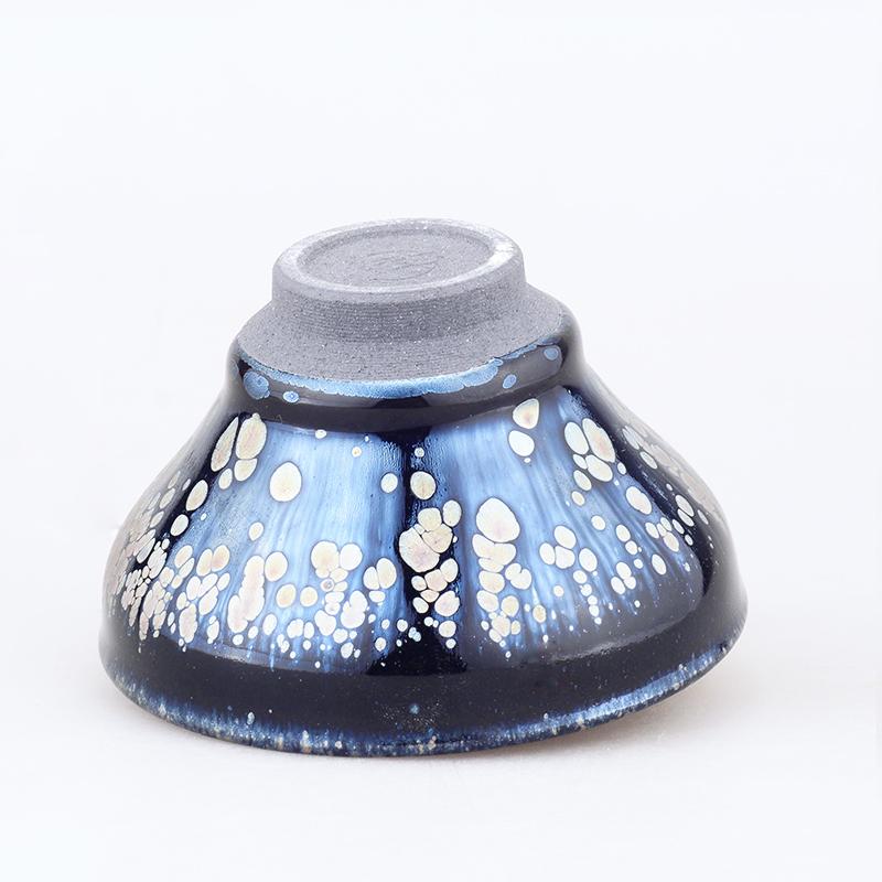 Art Tea Cup JianZhan Tenmoku Teacup Snow