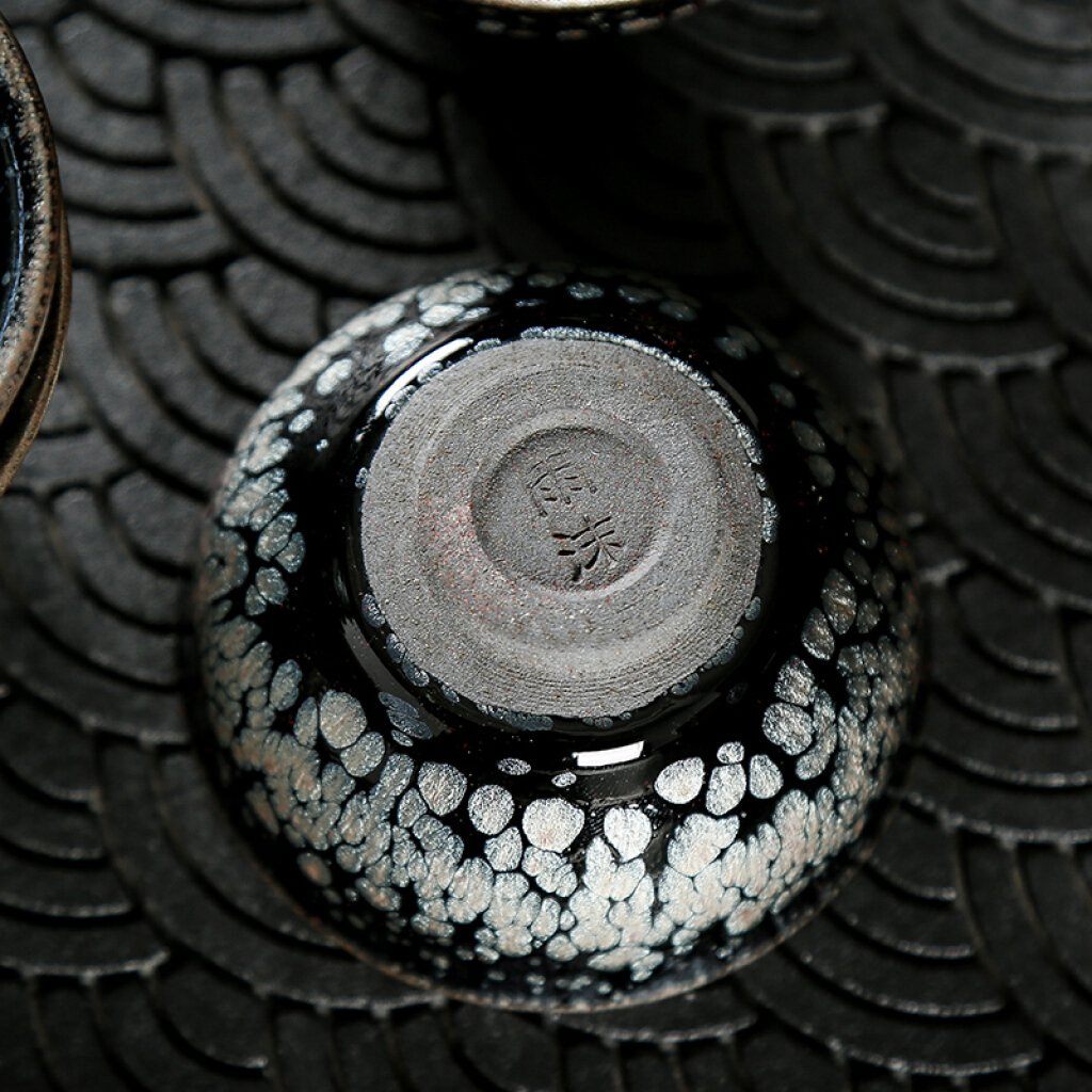 Art Tea Cup JianZhan Tenmoku Tea Set Snowflake