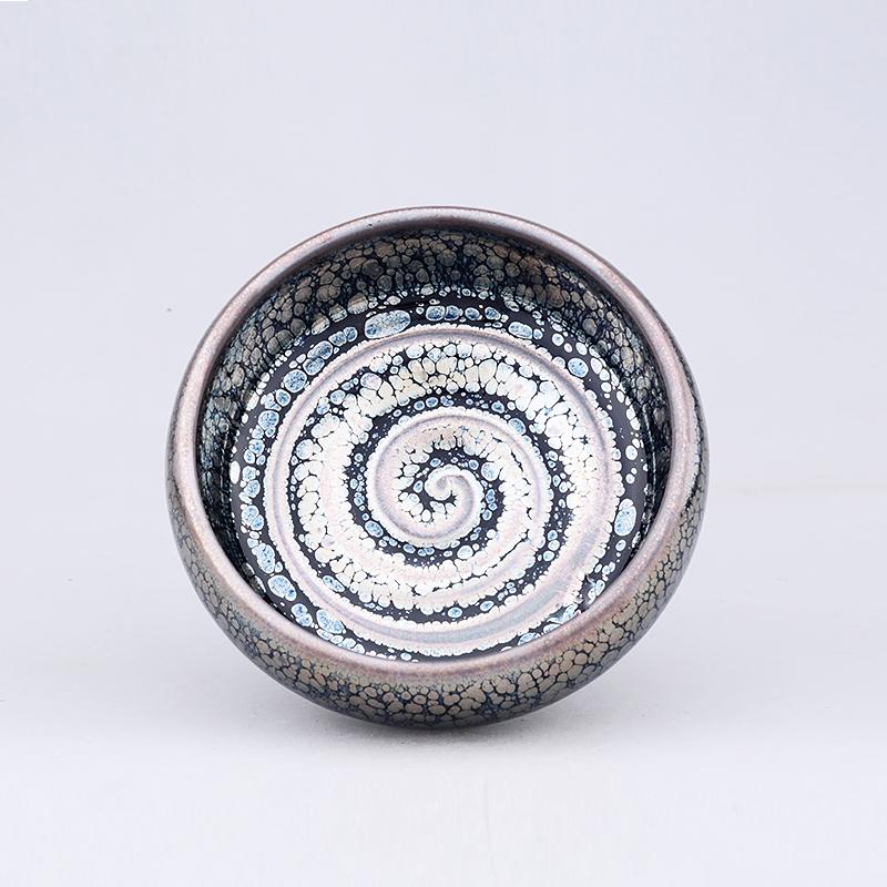 Art Tea Cup JianZhan Tenmoku Teacup Swirl