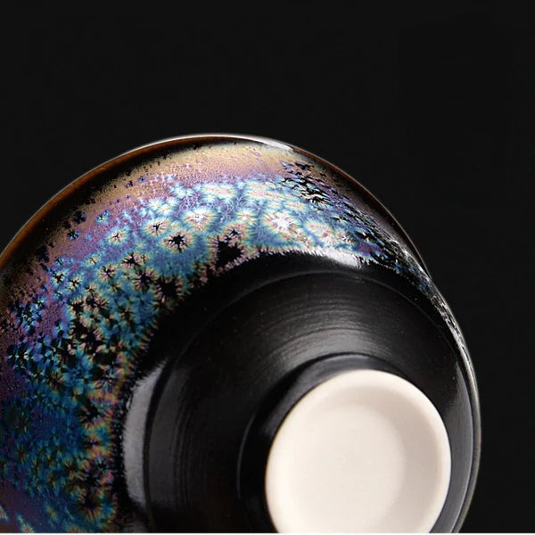 Art Tea Cup JianZhan Tenmoku Peacock Cup