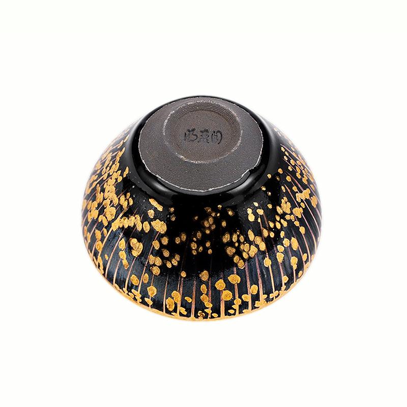 Art Tea Cup JianZhan Tenmoku Teacup Black Gold