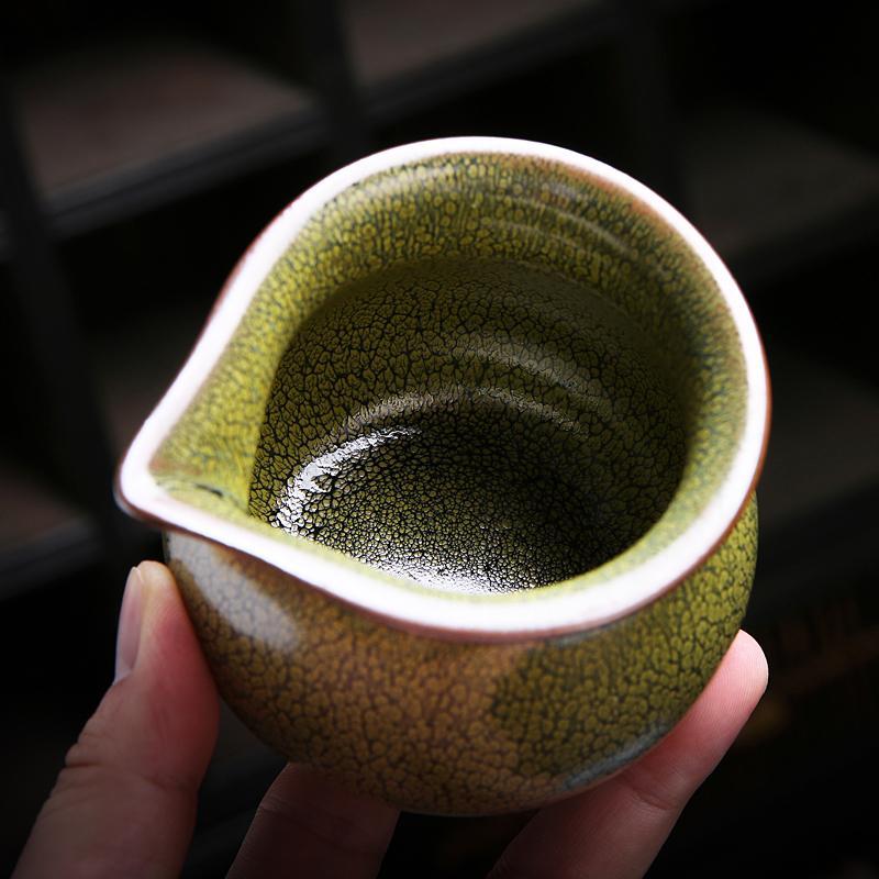 Art Tea Cup JianZhan Tenmoku Tea Set Sunflower