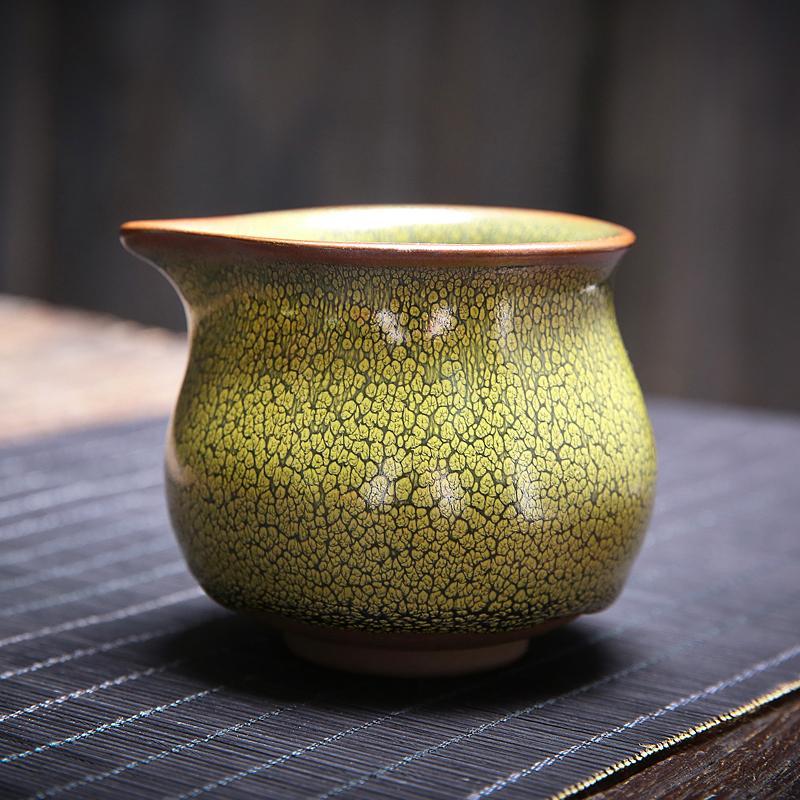 Art Tea Cup JianZhan Tenmoku Tea Set Sunflower