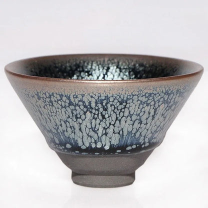 Bamboo Hat-Shaped Oil-Spot Glaze Jianzhan Cup