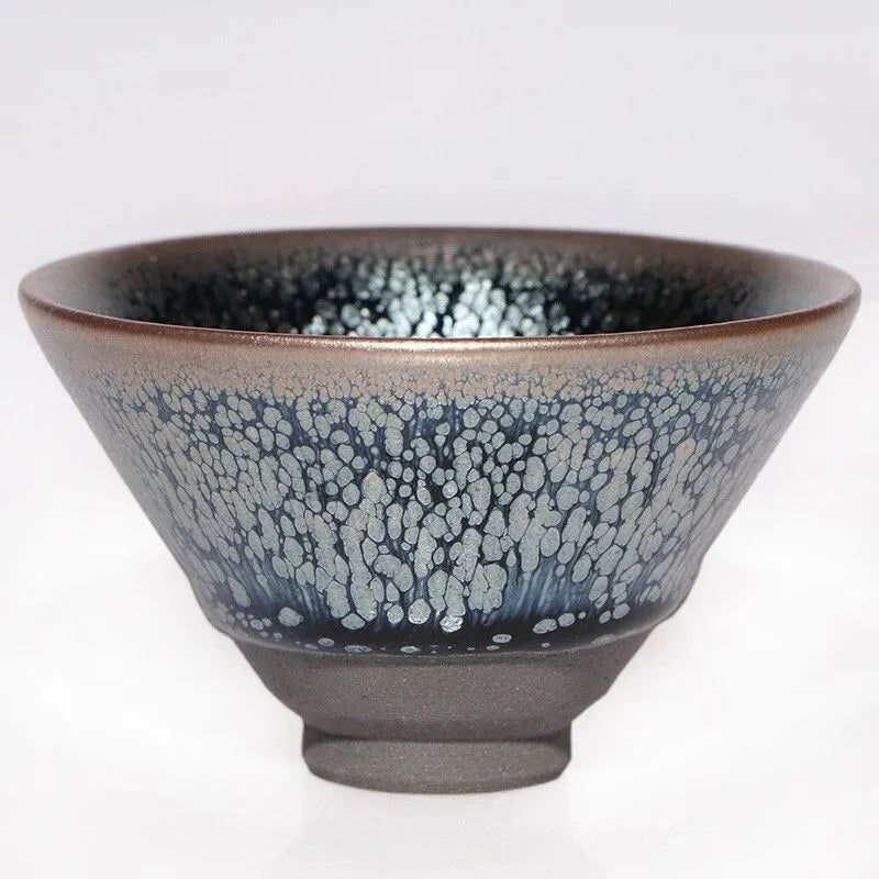 Bamboo Hat-Shaped Oil-Spot Glaze Jianzhan Cup