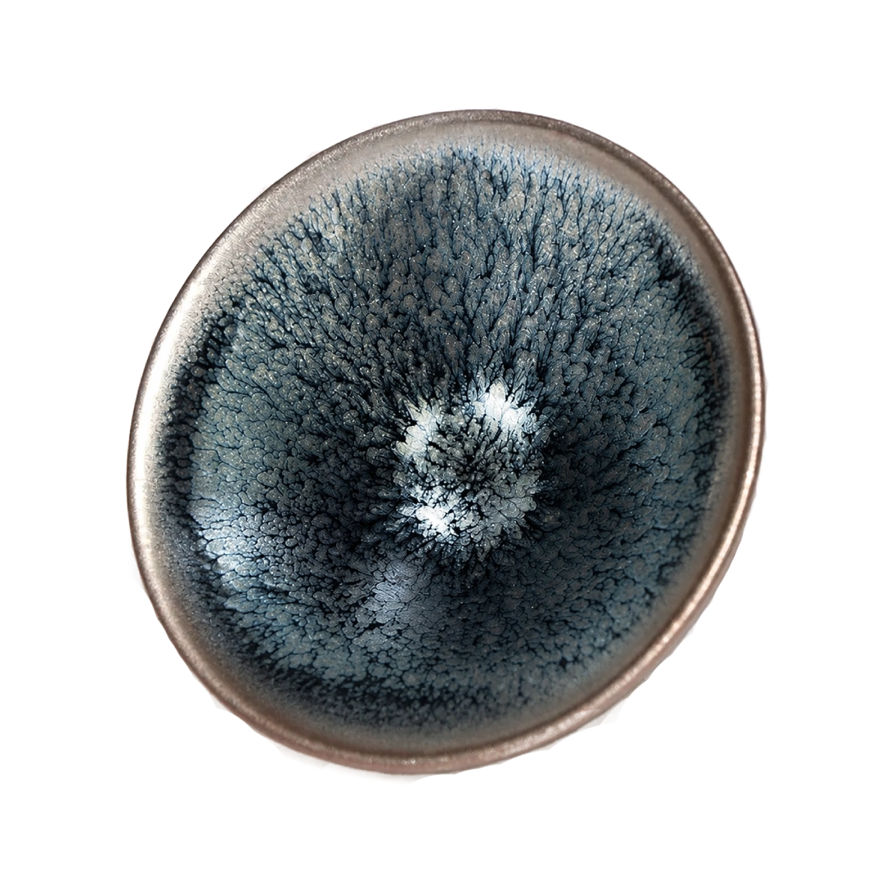 Bamboo Hat-Shaped Oil-Spot Glaze Jianzhan Cup