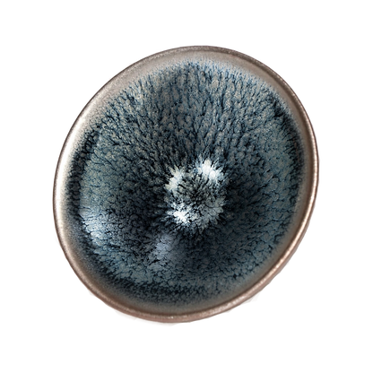 Bamboo Hat-Shaped Oil-Spot Glaze Jianzhan Cup