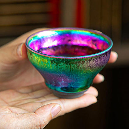 Seven-Color Kiln-Transformed Jianzhan Teacup