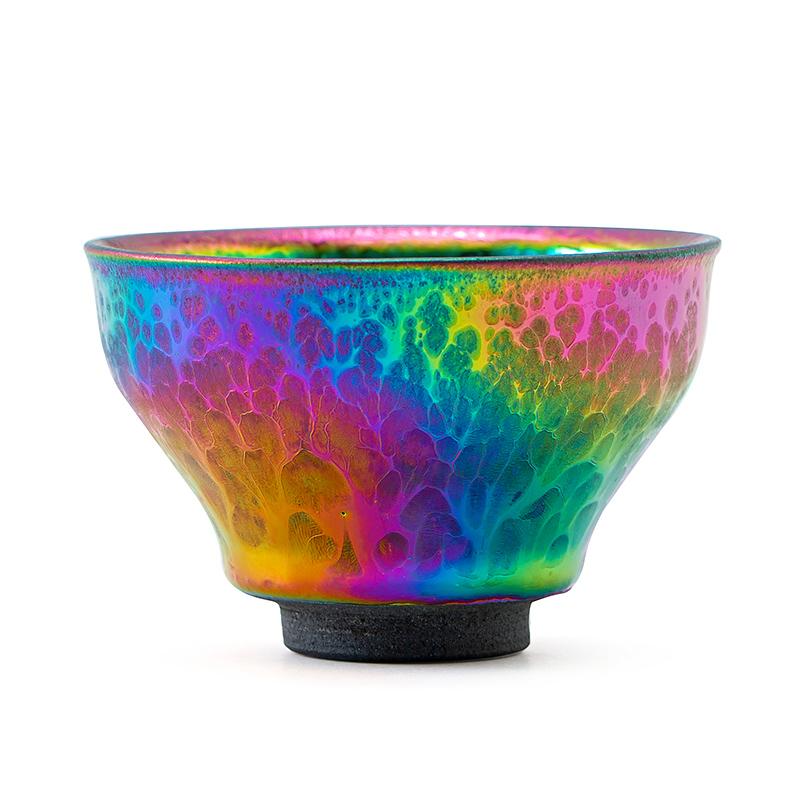 Seven-Color Kiln-Transformed Jianzhan Teacup