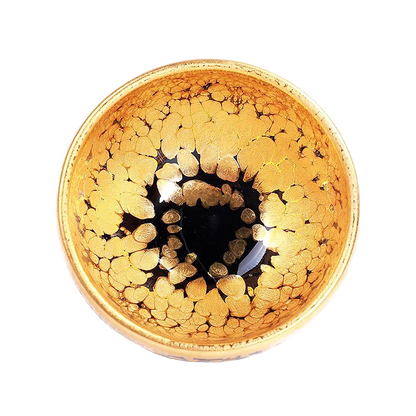 Golden Speck Tenmoku Ceramic Tea Cup