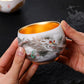 The Dragon Golden Tenmoku Tea Cup