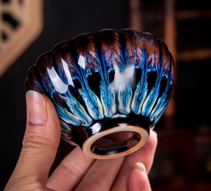 Golden Lotus Handmade Jianzhan Teacup