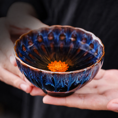 Golden Lotus Handmade Jianzhan Teacup
