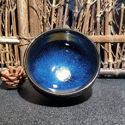 Kiln-Transformed Glaze Crackle Jian Ware Teacup