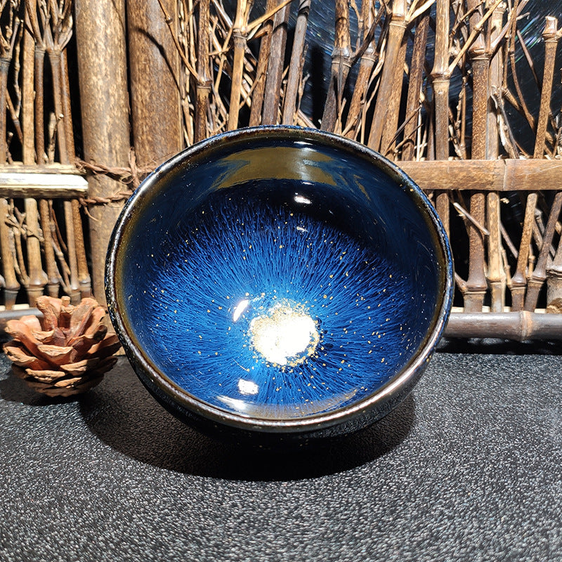 Kiln-Transformed Glaze Crackle Jian Ware Teacup