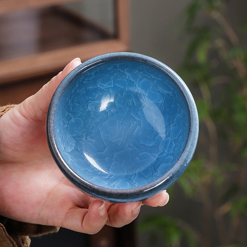 Lake Blue Jian Zhan Tenmoku Tea Cup