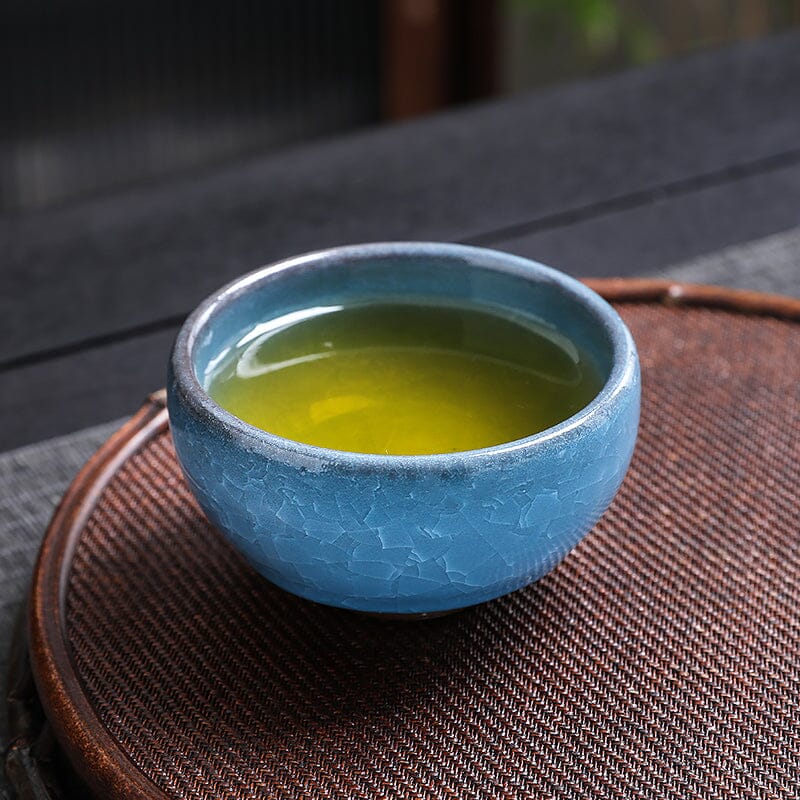 Lake Blue Jian Zhan Tenmoku Tea Cup