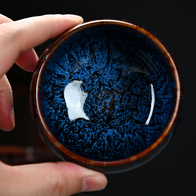 Luohan-style Kiln-transmutation Glaze Tenmoku Tea Cup