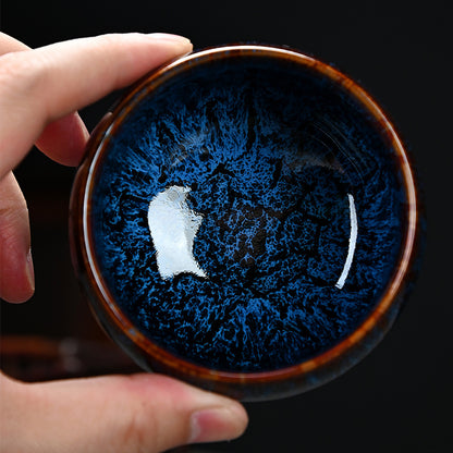 Luohan-style Kiln-transmutation Glaze Tenmoku Tea Cup