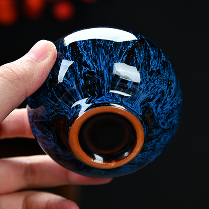 Luohan-style Kiln-transmutation Glaze Tenmoku Tea Cup