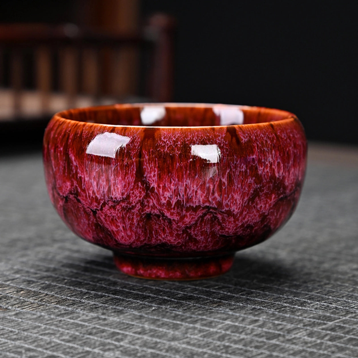 Luohan-style Kiln-transmutation Glaze Tenmoku Tea Cup