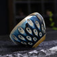Peacock Eyes Tenmoku Tea Cup