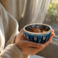 Peacock Eyes Tenmoku Tea Cup