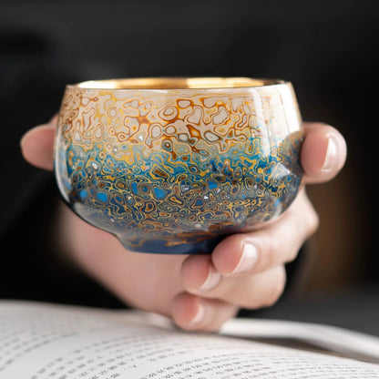 Midnight Radiance Handcrafted Raden Lacquerware Cup