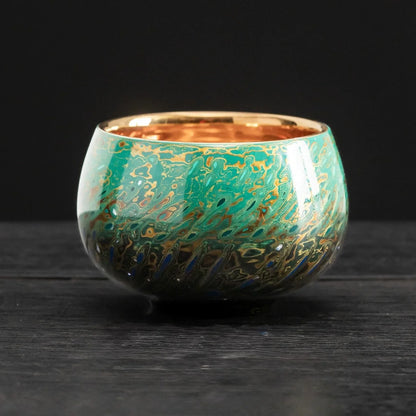 Midnight Radiance Handcrafted Raden Lacquerware Cup