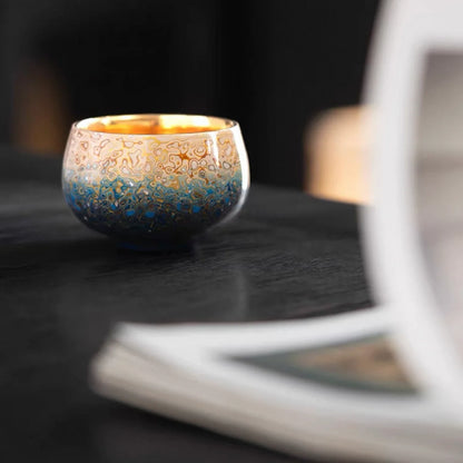 Midnight Radiance Handcrafted Raden Lacquerware Cup
