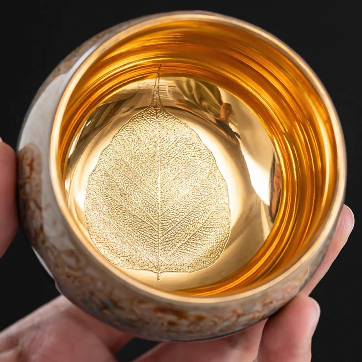 Midnight Radiance Handcrafted Raden Lacquerware Cup