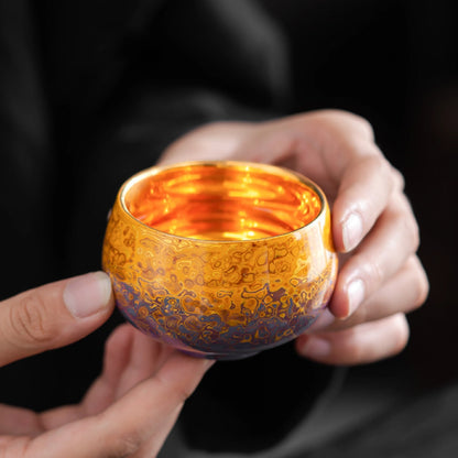 Midnight Radiance Handcrafted Raden Lacquerware Cup