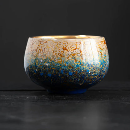 Midnight Radiance Handcrafted Raden Lacquerware Cup