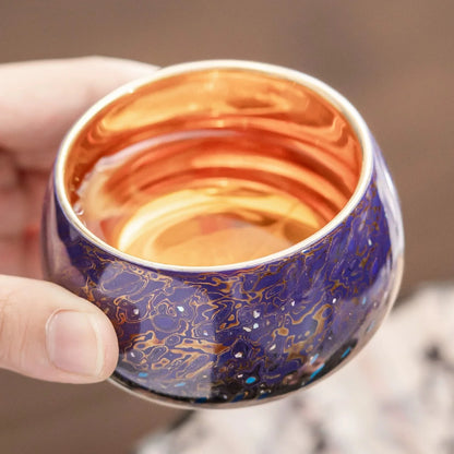Midnight Radiance Handcrafted Raden Lacquerware Cup