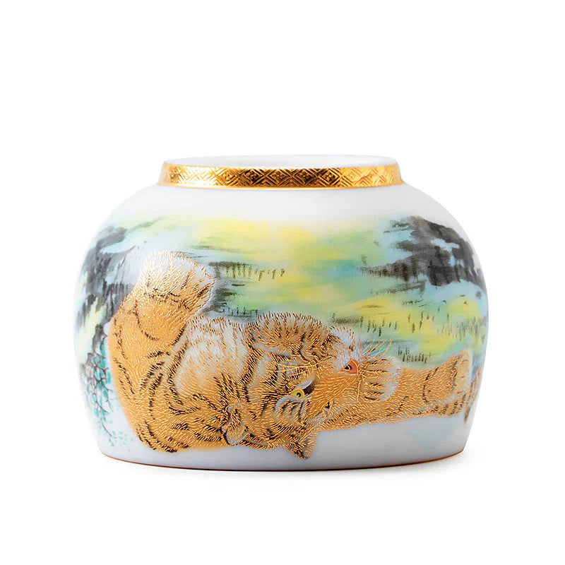 The Tiger Tenmoku Ceramic Tea Cup