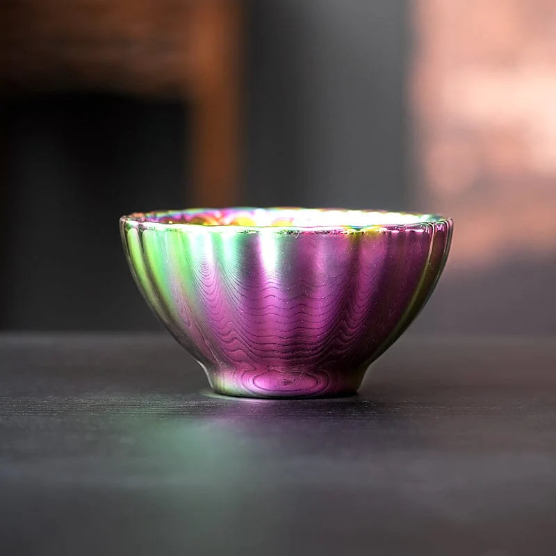 Vivid Fairy Tenmoku Tea Cup