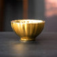 Vivid Gold Tenmoku Tea Cup