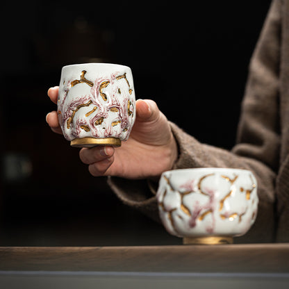 Gold Tree Porcelain Tea Cup