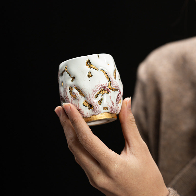 Gold Tree Porcelain Tea Cup