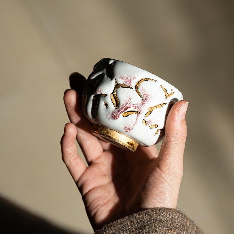 Gold Tree Porcelain Tea Cup