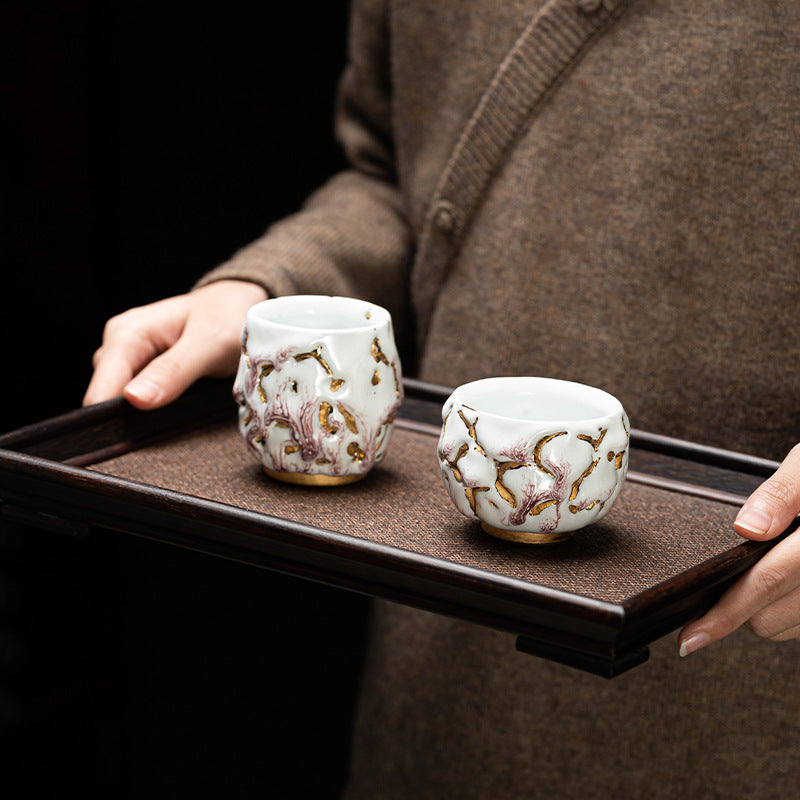 Gold Tree Porcelain Tea Cup