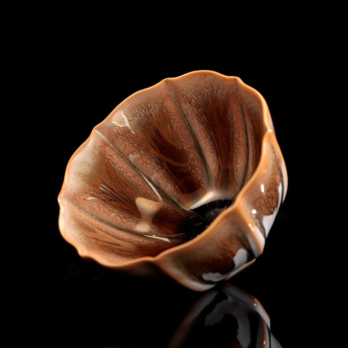 Art Tea Cup JianZhan Tenmoku Teacup Peacock Feather