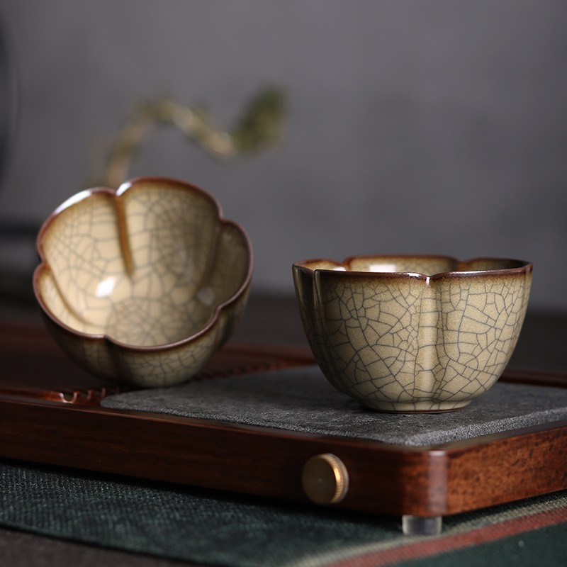 Art Tea Cup JianZhan Tenmoku Teacup Crack